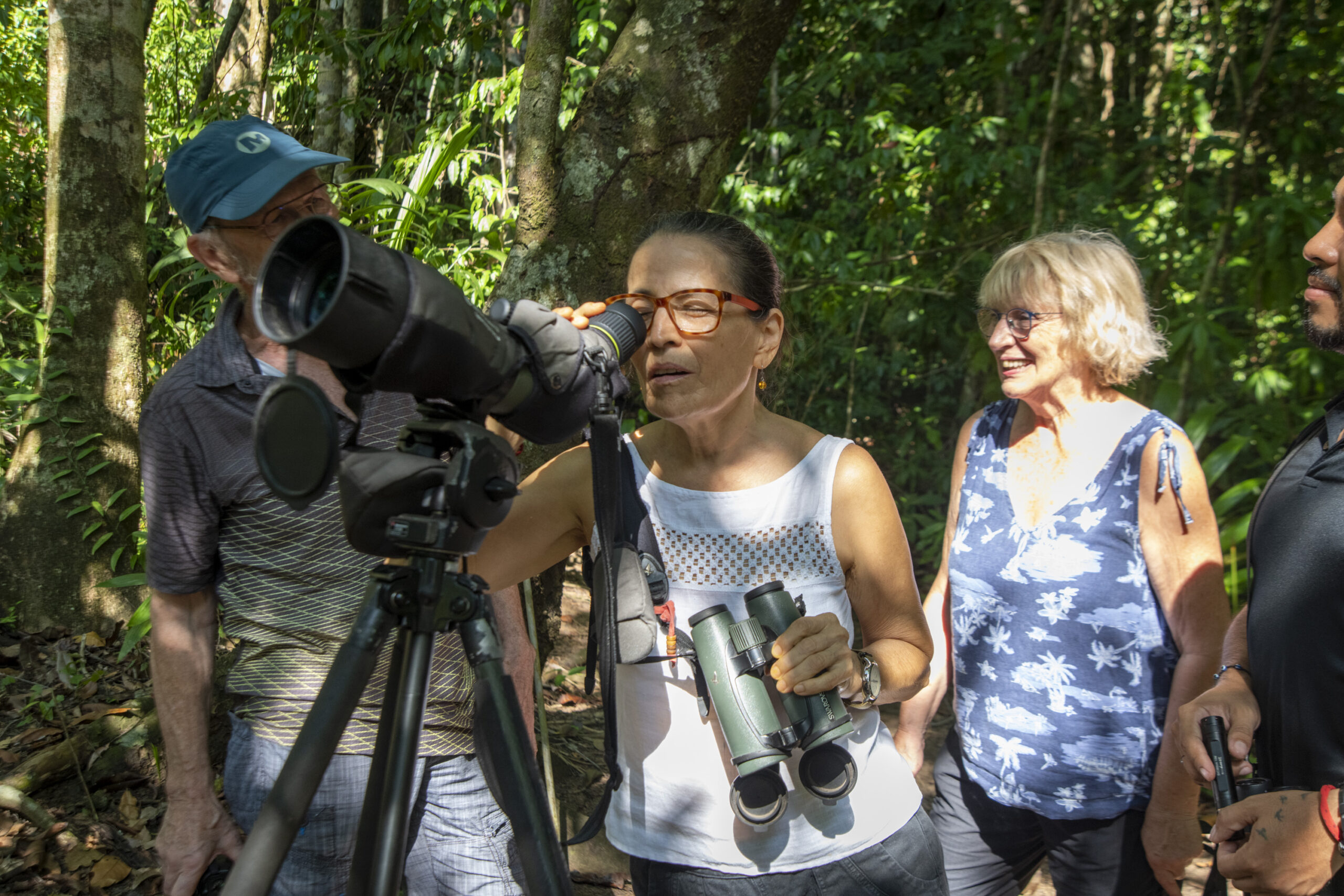 Guided walk with scope
